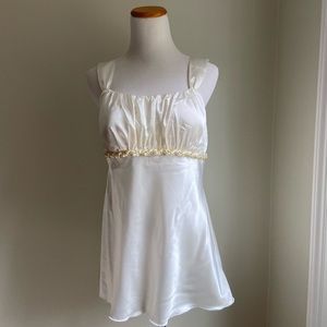 NEW White Tank top with Gold Detailing